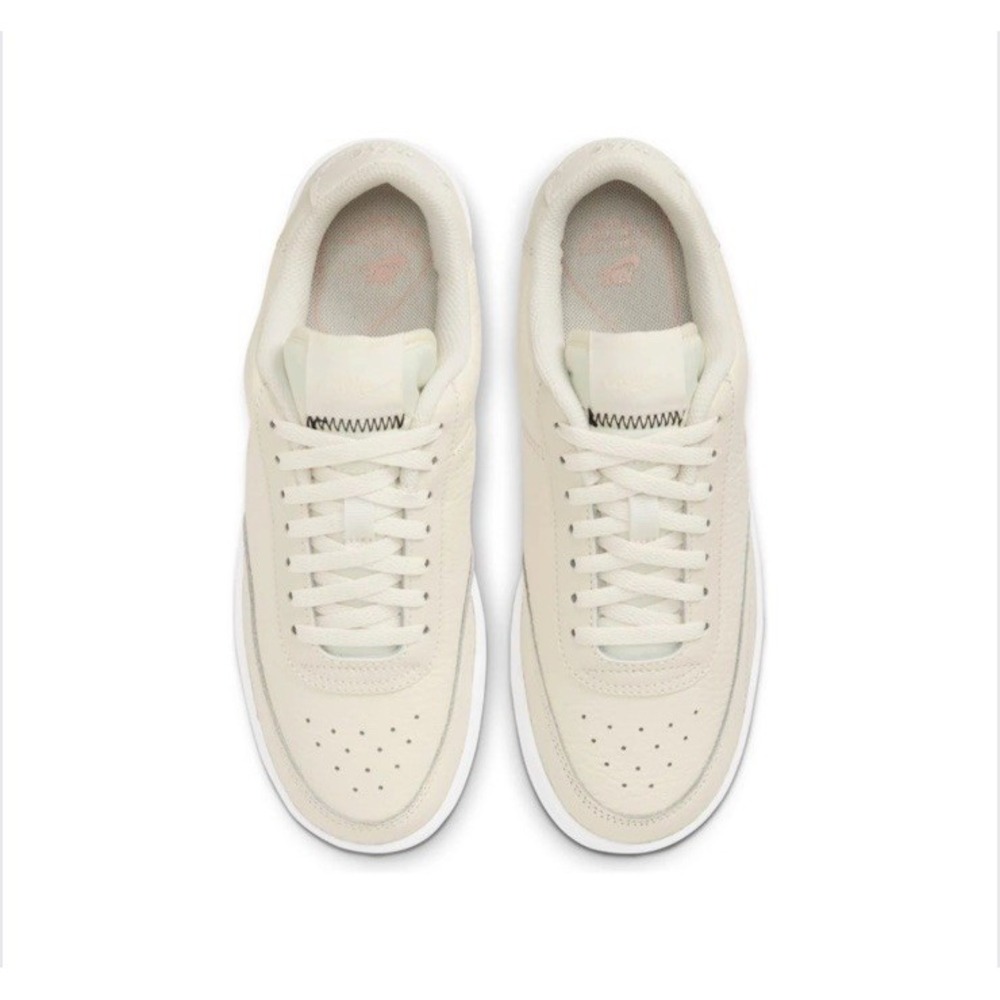 Nike Womens Court Vintage Premium Tennis Sneakers Sz 10 Pale Ivory/Washed Coral - Picture 4 of 8